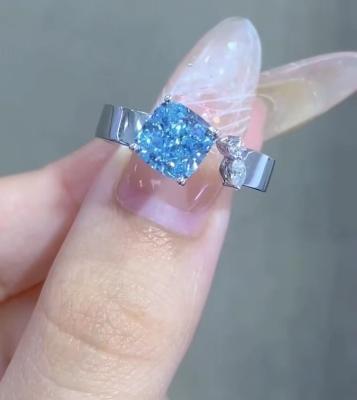 Cina cushion Cut Engagement Ring lab diamond jewelry loose lab made diamonds jewelry diamond in vendita