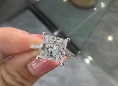 China Lab Made Diamond Jewelry Princess Lab Grown Diamonds Jewlery Diamond Rings Stud Earrings en venta