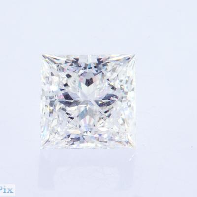 China Loose Princess Cut As Grown CVD Lab Grown Synthetic Diamond Color Grade G-D for sale