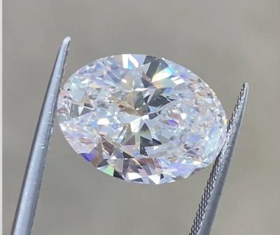 China 10 mohs Lab Created White Diamonds 1 Carat Oval Loose Diamond DEF Setting Jewelry à venda