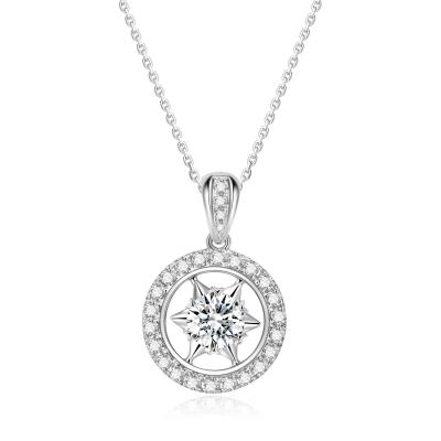China Sentido de Design 18k ouro de laboratório cresceu Diamante Pendente Branco Diamante jóias Bonito e Bonito Diamante Pendente à venda