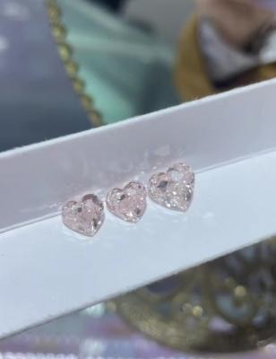 China Heart Pink Diamonds Cultivated Lab Grown Diamond for Necklaces Rings Pendant for sale