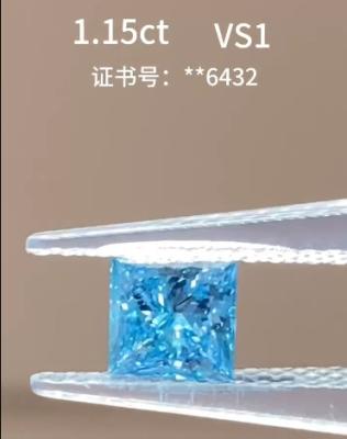 China Prinzessin Diamant Loose Synthetischer Diamant Blauer Diamanten Loose Lab gemacht Diamant Primärquelle zu verkaufen