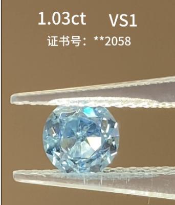 China Blauwe Diamanten Man Made Echte Diamanten Los Lab Made Diamanten Halskettingen Ringen Hanger Te koop