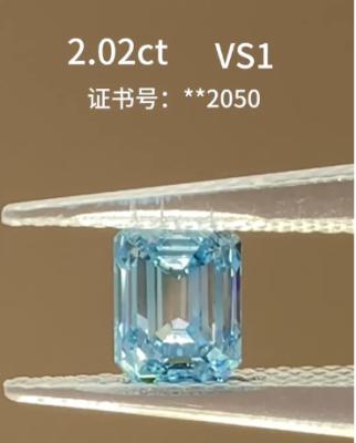 China Esmeralda cortada Diamante hecho por el hombre Diamante real Diamante azul Diamante suelto Diamante hecho en laboratorio en venta
