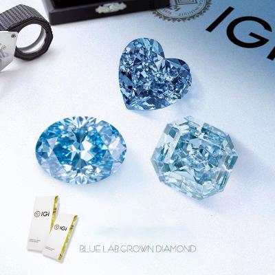 China Lab Grown Blue Diamonds IGI Certified Custom Diamond Jewelry Options à venda