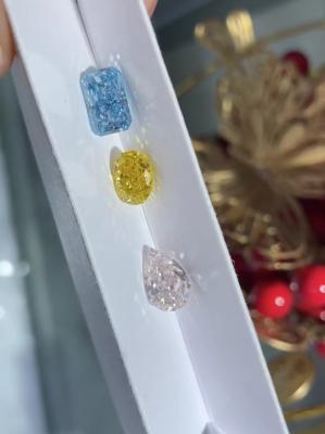 China Lab Grown Diamond loose diamond Cultivated Diamonds Lab Created Colored Diamonds Light pink for sale
