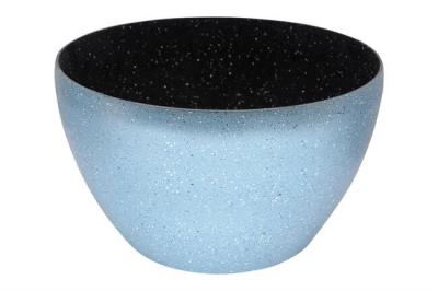 China OEM Matte Classical Light Blue Plastic Pot 20*22cm Environmentally Friendly Plant Pots for sale