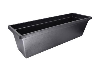 China Poly Resin Plastic Rectangle Plant Pots 9X6.5X3 Inch Railing Planter for sale