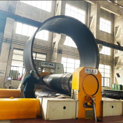 China Wind Tower Hydraulic Plate Bending Machine Price 3 Roller Bending Machine for sale