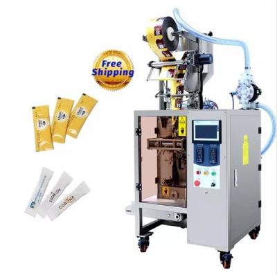 China Ketchup Sauce Liquid Filling And Sealing Machine Honey Small Sachet Packing Machine for sale