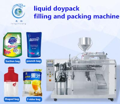 China Washing Liquid Stand-Up Pouch Packing Machine Detergent Packing Machine Shampoo Zipper Bag Automatic Packaging Machine for sale