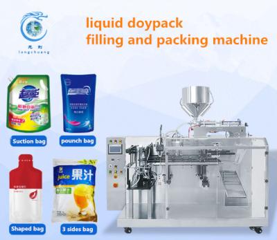 China Máquina de empacotamento automática do saco do zíper de Juice Doypack Packaging Machine Jam à venda