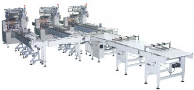 China High Speed Automated Packaging Line 120 Bags/Min Flow Packing Machine for sale