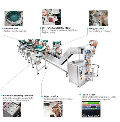 Κίνα Πλαστικών τσαντών σφραγίζοντας μηχανή συσκευασίας συνδέσμων μπουλονιών μηχανών συσκευασίας βιδών μετρώντας προς πώληση