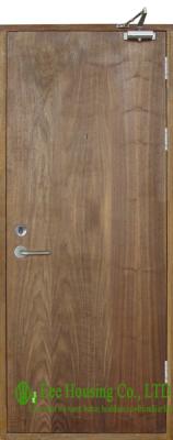 China Outward Opening commercial fire rated wooden doors,Flush Type with Perlite infilling for sale