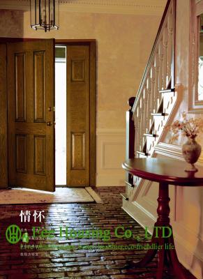 China 3 feet width Wood Color Superior durability fiberglass SMC door For Villas/Apartment, Low maintenance for sale