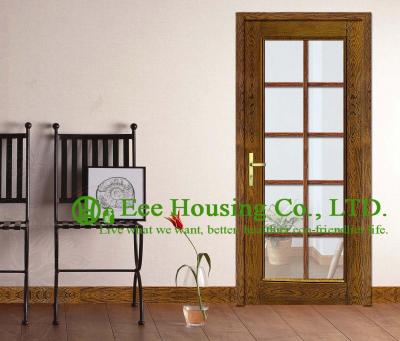 China Energy efficient fiberglass SMC door With Glazing For Villas/Apartment, Inward Opening for sale