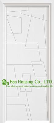China Mordern Type White Color Timber Veneer Wood Door For Bedroom, Solid Wood Entrance Doors for sale