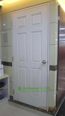 China 40mm Energy efficient fiberglass SMC door For Villas/Apartment, Inward Opening, White Color Fiberglass Door for sale