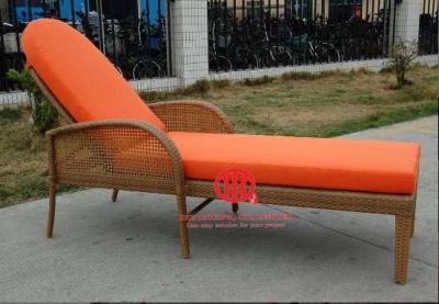 China Garden beachside lounge chair waterproof rattan sun lounger for sale