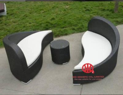 China Modern design garden furniture outdoor sun bed with cushion for sale