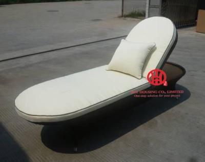China rattan sun bed aluminium chaise lounge garden furniture for sale