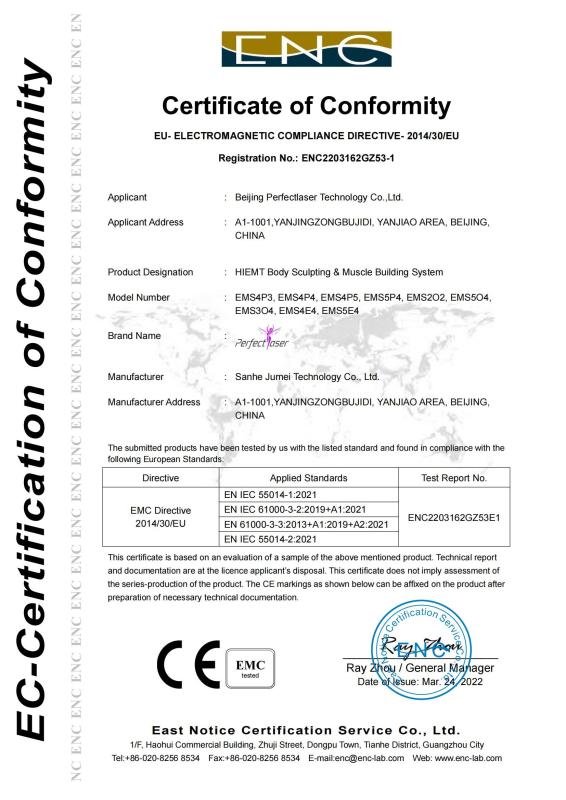 CE - Beijing Perfectlaser Technology Co.,Ltd