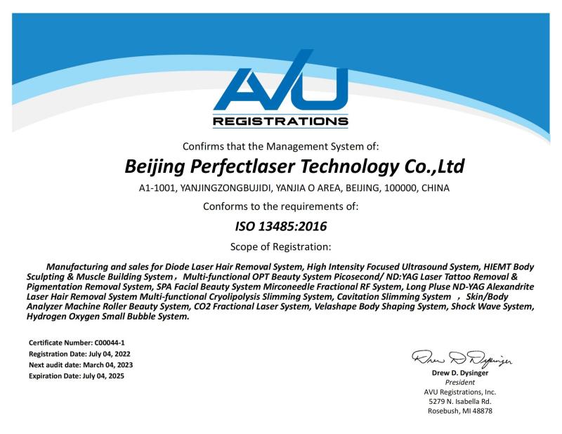 ISO13485 - Beijing Perfectlaser Technology Co.,Ltd