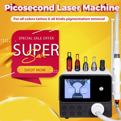 China 5 Probe Laser Colorful Tattoo Removal Beauty Machine Picosecond FDA CE Certified for sale