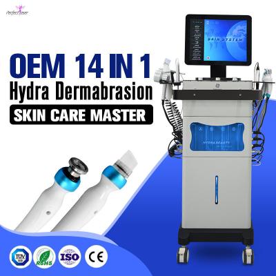 China 13 In 1 Water Oxygen Jet Peel Machine 250VA Hydrafacial Dermabrasion Device for sale