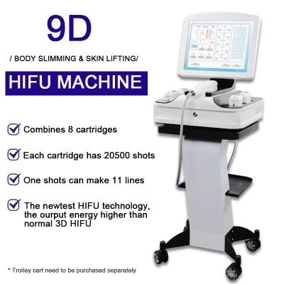 China 3D 4D 9D Ultra Terapia HIFU Máquina de belleza Estiramiento del cuello facial Ajuste de la piel en venta