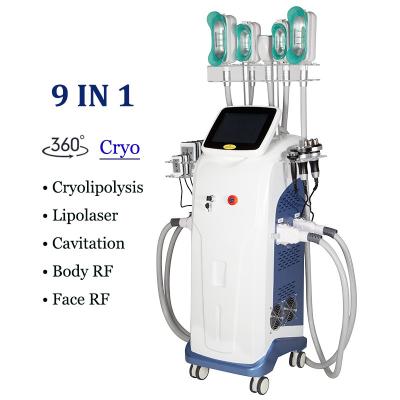 Chine Cryolipolysis multifonctionnel amincissant la machine 9 dans 1 Cryo Coolsculpting Machine à vendre