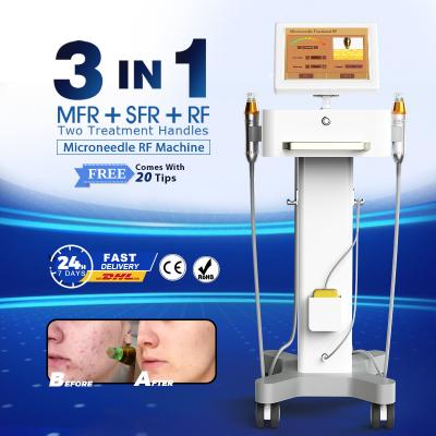 China RF Micro Needle Acne Scar Removal Laser Machine Fractional Microneedling for sale