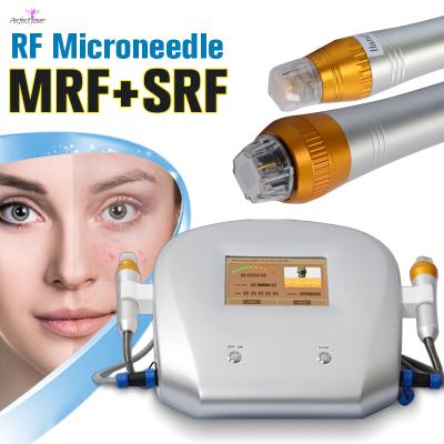China Two Handles RF Fractional Microneedling Machine Skin Rejuvenation Non Insulated for sale