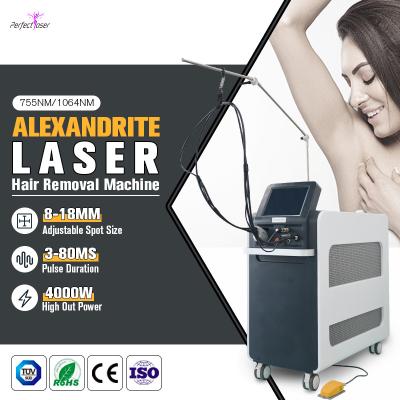 China Permanent Alexandrite Laser Hair Removal Machine 755nm 1064nm Wavelength for sale