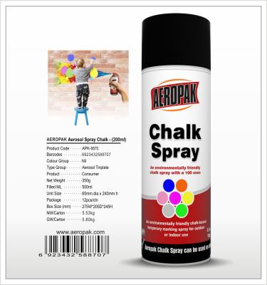 China Aeropak  aerosol can 200ml  Chalk spray paint with all colors for sale