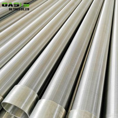 China Wire Wound Slotted Casing Pipe , Vee Shaped 304 Stainless Steel Wedge Wire Filter for sale