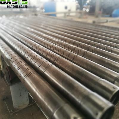 China Seamless Slotted Oil Well Screen OD 168mm Low Carbon Steel Material 400 Series for sale