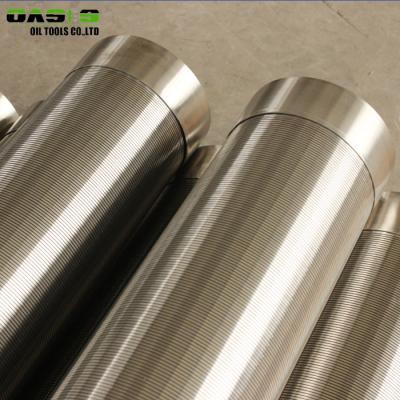 China Wire Wrapped Stainless Steel Well Screen Pipe For Well Drilling 85 % Filter Rating for sale