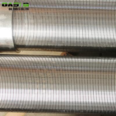 China Continuous Slot Water Well Screen Pipe For Borehole Drilling Polished Surface for sale