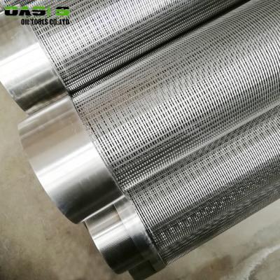 China Stainless Steel Slotted Screen Pipe , Rigid Water Well Shallow Well Screen for sale