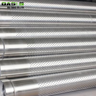 China Water / Oil Well Drilling Perforated Stainless Steel Pipe API 5CT Staggered for sale