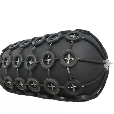 China 50kPa 4.5M Yokohama Rubber Fender With Heavy Duty Protection Tyre Chain Net for sale
