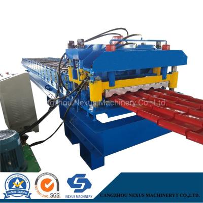 China                  Metal Roof Tile Panel Cold Roll Forming Machine with High Speed              for sale