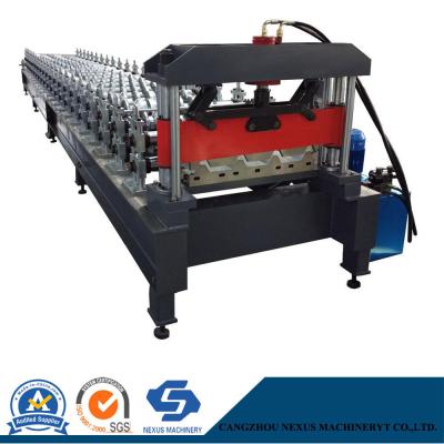 China                  22kw Metal Deck Sheet Roll Forming Machine with 8-10m/Min High Working Speed              for sale