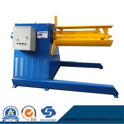 China                  Full-Automatic Steel Coil 8 Ton Hydraulic Decoiler / Uncoiler with Coil Car              for sale
