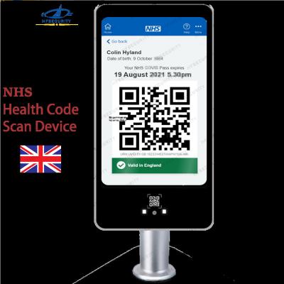 China RA08T NHS Face Health Code Device Face Recognition  Health Code Scan Device for sale
