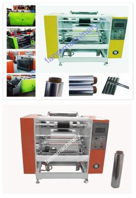 China Maquinaria semi automática de alumínio 0 do rebobinamento da folha - rewinder do filme de estiramento 400m/min à venda