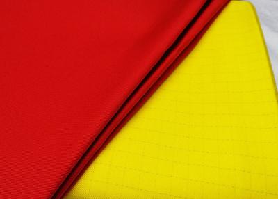 China C60% T40%  Grid Thick Full Line CARDS Anti Static Fabric With Stripe Carbon Fiber For Workwear for sale